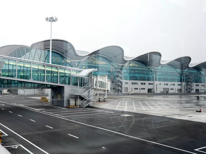 고층 공항 강철 구조물 건물