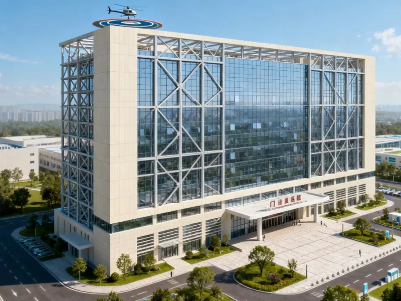 고층 조립식 금속 병원 건물